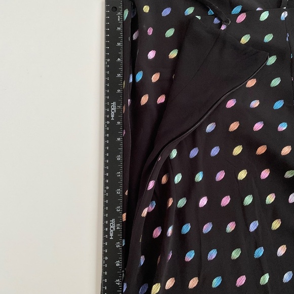 Nasty Gal Slip Dress Sz2 Strappy Metalic Polka Dot Maxi Retro Groovy Funky Disco - Picture 11 of 13